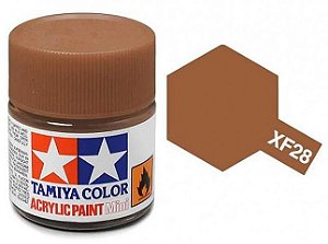 Tinta Acrílica Mini XF-28 Cobre escuro (10 ml) - Tamiya 81728