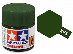 Tinta Acrílica Mini XF-5 Verde Fosco (10 ml) - Tamiya 81705