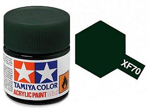 Tinta Acrílica Mini XF-70 Verde Escuro 2 (IJN) (10 ml) - Tamiya 81770