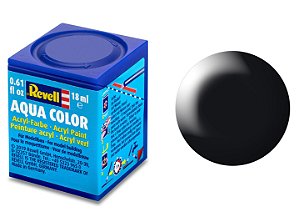 Tinta Acrílica Revell Aqua Color Preto Seda - Revell 36302