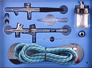 Kit com dois aerógrafos Fengda BD-280K