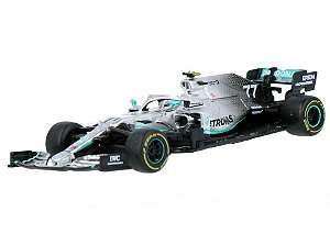 Miniatura Fórmula 1 2019 Mercedes AMG Petronas W10 EQ Power+ #77 Valtteri Bottas - 1/43 - Burago
