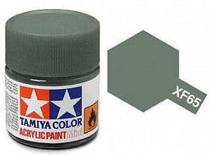 Tinta Acrílica Mini XF-65 Cinza Campo (10 ml) - Tamiya 81765