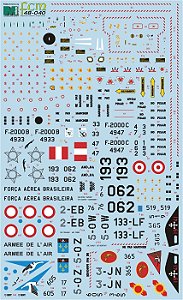 Decalque T-27 Tucano - 1/48 - FCM 48055