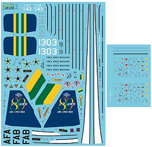 Decalque EMB-312 T-27 Tucano FAB 1/48 - FCM 48-058