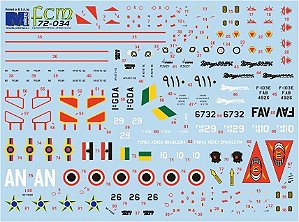 Decalque Mirage III FAB 1/72 - FCM 72-034