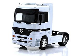 Miniatura Caminhão Mercedes-Benz Actros Branco - 1/32 - Welly