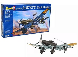 Junkers Ju-87 G/D Tank Buster - 1/72 - Revell 04692 REEMBALADO - COMPLETO COM TODAS AS PEÇAS