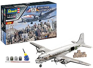 Gift Set 75th Anniversary Berlin Airlift C-54D Skymaster - 1/72 - Revell 05652