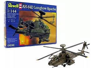 Boeing AH-64D Longbow Apache - 1/144 - Revell 04046 REEMBALADO - COMPLETO COM TODAS AS PEÇAS