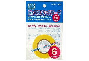 Mr.Masking Tape (máscara de pintura) 6 mm - Mr.Hobby MT601