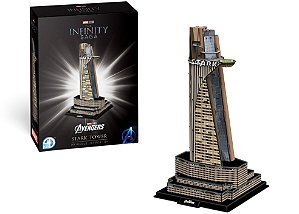 Quebra-cabeça 3D (3D Puzzle) Marvel Stark Tower - Revell 00315