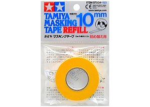 Fita adesiva (masking tape) - 10 mm - refil - Tamiya 87034