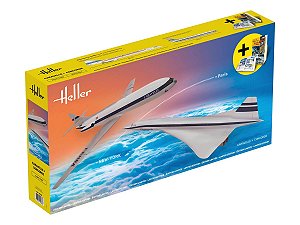 Caravelle + Concorde - 1/100 - Heller 50333