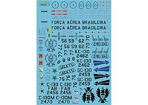 Decalque C-130 Hércules FAB 1/48 - FCM 48-057