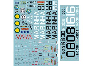 Decalque Sea King SH-3D/H Marinha Brasileira 1/48 - FCM 48067
