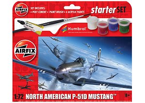 Starter Set North American P-51D Mustang - 1/72 - Airfix A55013