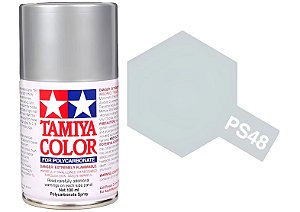 Tinta spray PS-48 alumínio anodizado prata semi-brilhante - Tamiya 86048