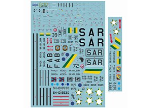 Decalque Bell UH-1D/H FAB 1/32 - FCM 32036