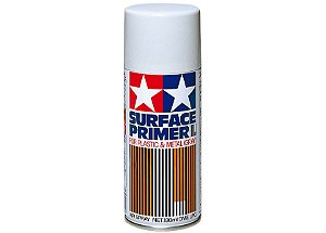 Primer spray cinza para plástico e metal - 180 ml - Tamiya 87042