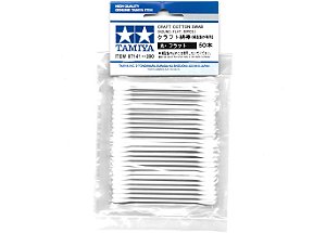 Cotonetes redondos e planos para artesanato (50 unidades) - Tamiya 87141