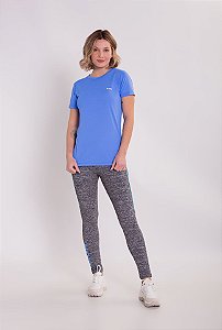 Camiseta Feminina Sport Azul Manga Curta
