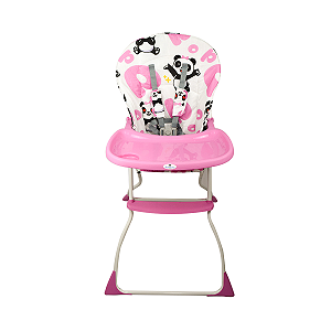 Cadeira de Alimentação / Refeição portátil de Bebê | Alta com Cadeirão - Cor: Rosa