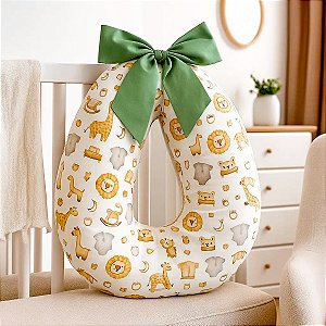 Almofada de Amamentação Ergonômica Antialérgica para Bebê e Mamãe Conforto, Apoio e Segurança