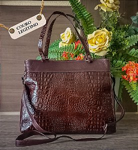 Bolsa Feminina de Couro Legitimo Lia Modas (ref-416)