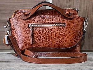Bolsa de Luxo Feminina em Couro Legitimo Lia Modas (ref 303)