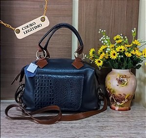 Bolsa de Couro Legitimo Lia Modas (ref-410)