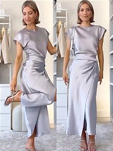 Conjunto Versátil Cetim Casual