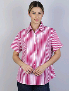 Camisa Listrada manga curta