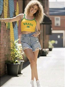 Cropped Feminina Brasil Copa 2026