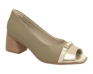 Sapato Feminino Peep Toe Adriana Salto Médio Piccadilly 715020