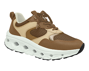 PICCADILLY MAXI TECH - Tênis Feminino Mascavo com Ouro Velho Piccadilly 948019