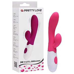 Vibrador Rabbit 19cm 30 Vibrações | Alvis Pretty Love