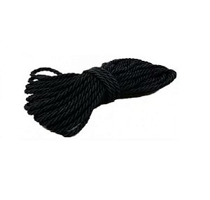 Corda para Bondage 5m Preta | Amarração Shibari