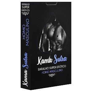 Baralho Erótico Kama Sutra Gay Soft 55 Cartas