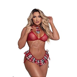 Fantasia Colegial Xadrezinha | Tallyta