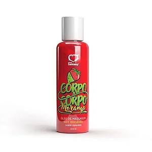 Óleo de Massagem Corpo a Corpo Beijável HOT 100ml Sexy Fantasy
