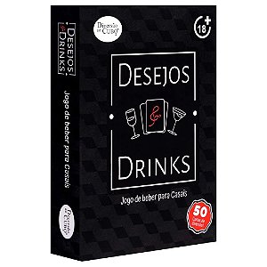 Jogo Desejos E Drinks para Casais - 50 Cartas