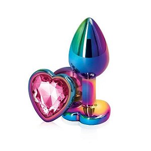 Plug Anal Furtacor Pequeno de Coração com Pedra