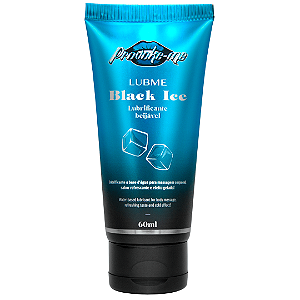 Lubrificante Black Ice Beijável Gelado Refrescante 60ml Lubme Provoke-me