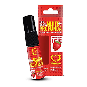Spray Garganta Muito + Profunda Sabor Morango Ice Gelado | Dessensibilizante Garganta Profunda 15ml