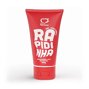 Gel Rapidinha Hot Beijável Sabor Morango Quente 30g