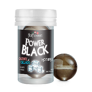 Bolinha POWER BLACK ICE Esquenta e Esfria Quente e Gelado Balls Hot Flowers
