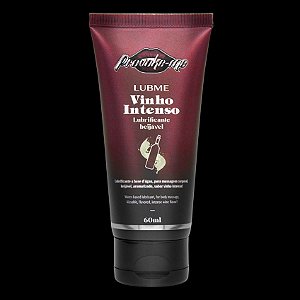 Lubrificante Vinho Beijável 60ml Lubme Provoke-me