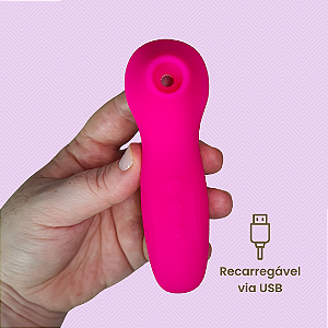 Sugador de Clitóris 10 Modos de Pulsação Recarregável Vibrador