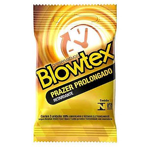 Preservativo Retardante Blowtex Prazer Prolongado 3 un. | Camisinha